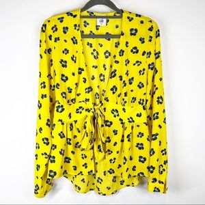 CAbi Sunny Floral Toe Wrap Blouse